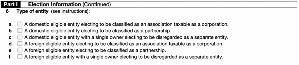 Form 8832: Entity Classification Election