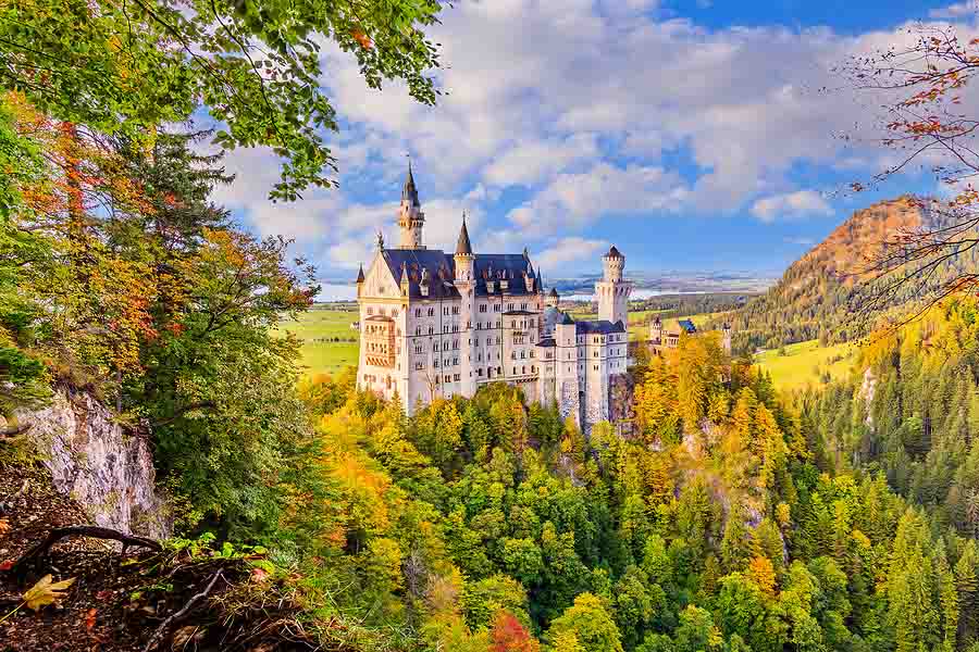Photo of Neuschwanstein Castle in Germany. Expat Taxes in Germany.