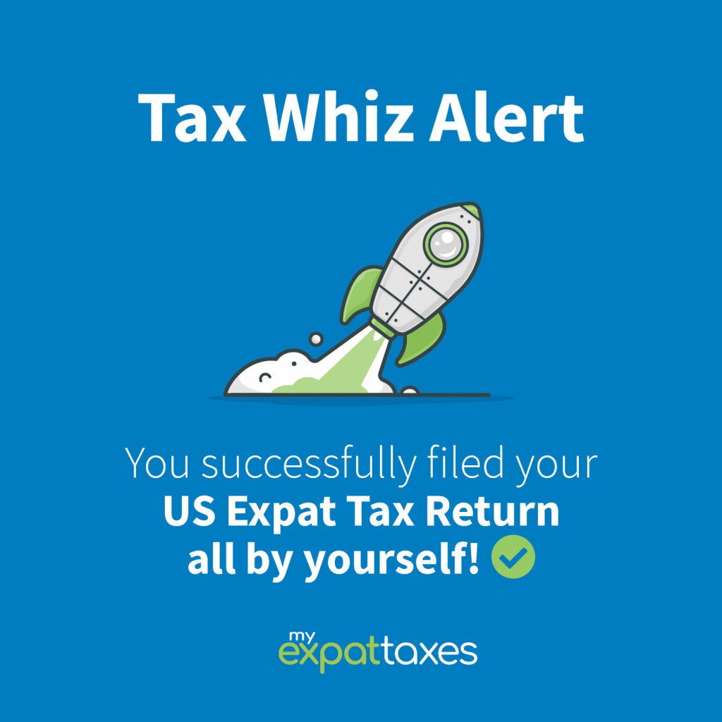You successfully filed your US expat tax return all by yourself!