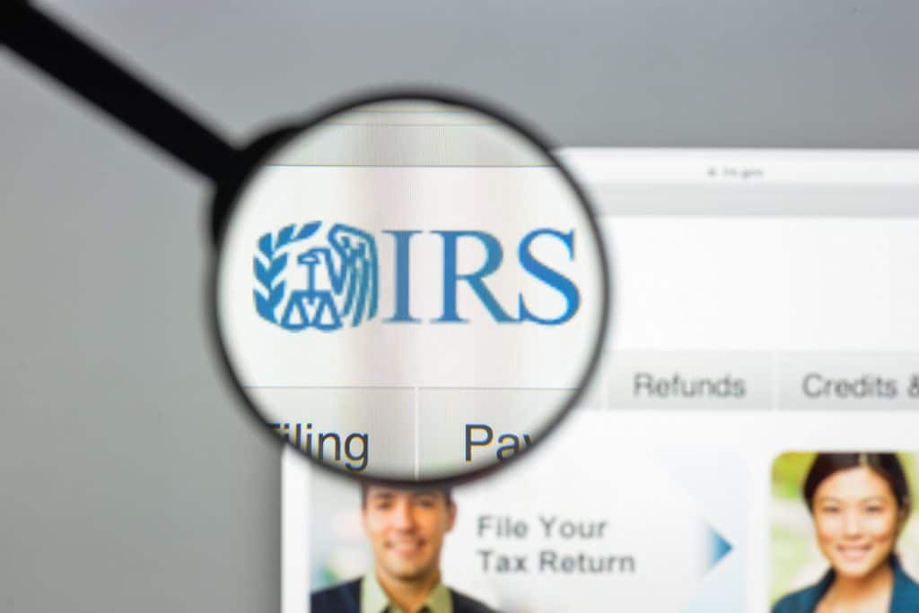 Picture of the IRS webpage and as it discusses the compliance initiative. 