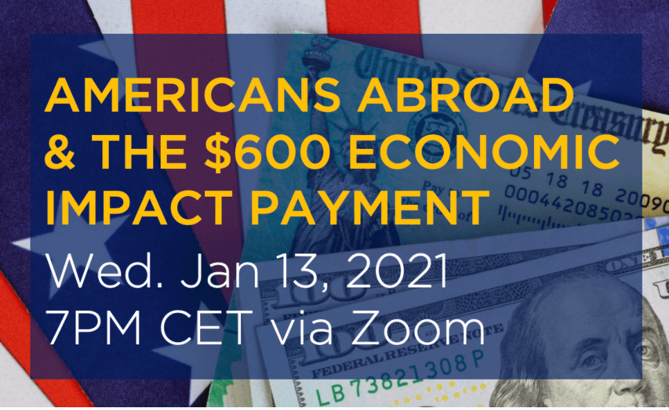 Democrats Abroad | Americans Abroad and the $600 Economic Impact Payment