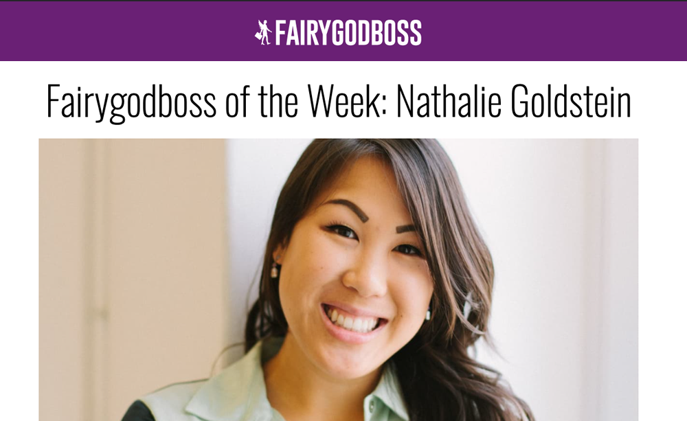 Fairygoodboss | Fairygodboss of the Week: Nathalie Goldstein
