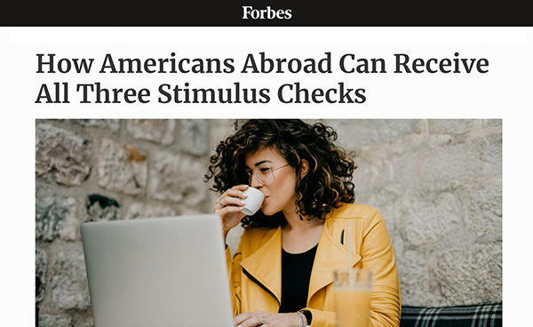 Forbes | How Americans Abroad Can Receive All Three Stimulus Checks