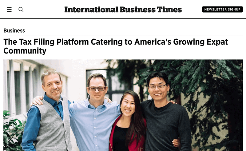 International Business Times | The Tax Filing Platform Catering to America's Growing Expat Community