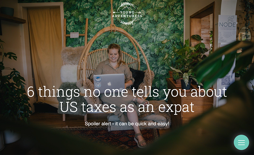 YoungAdventuress | 6 things no one tells you about US taxes as an expat